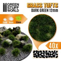 Grass Tufts 12mm XL - Dark Green