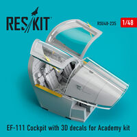 EF-111 Cockpit With 3D Decals For Academy Kit