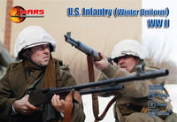 US WWII Infantry in winter uniforms