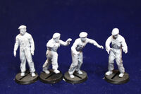 Early German Bundeswehr Tank Crew M48 Boarding (4 Figures)