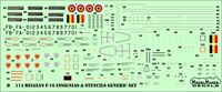 Belgian F-16 insignias & stencils-generic set - Image 1