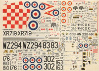 Lightning F.3 / Lynx HAS.2 /Attacker FB.2 andT-33 A Shooting Star Decals