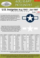 U.S. Insignias August 1943 - January 1947