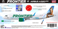 FRONTIER A320 NEO  CHAMP THE BRONCO