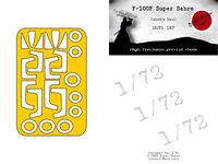 F-100F Super Sabre Canopy Mask (For Italeri/Esci) - Image 1