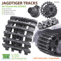 Jagdtiger Tracks for Chassis No.305003 w/ Sprockets (for TAKOM, DRAGON)