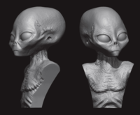 Grey Alien Bust - Image 1