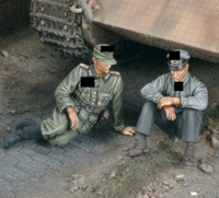 A moment of rest Tank German crew WWII