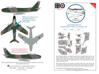 North American Sabre - Luftwaffe & Canadair Std  camouflage pattern paint masks - Pattern 2