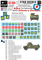 British 43rd Wessex Infantry Division Formation & AoS markings. - Image 1