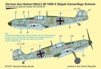 Bf-109E-4 Germ. Ace H.Wick kalka (SPECIAL HOBBY) - Image 1