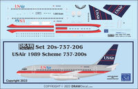 Boeing 737-200 - USAir (1989 Scheme)