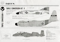 Lockheed HC-130F Hercules / Fairchild A-10B Thunderbolt II and F4H-1 Phantom - Conversion Set (forEsci, Hasegawa and Italeri kits) - Image 1