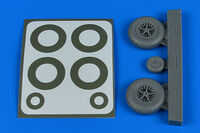 Bf 108 wheels & paint masks - late EDUARD