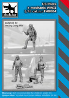 US Pilots + Mechanic WWII