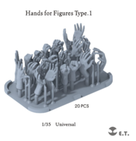 Hands for Figures Type 1 - Image 1