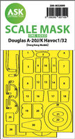 Douglas A-20 J/K Havoc - One-Sided Express Mask (for Hong Kong Models kits)