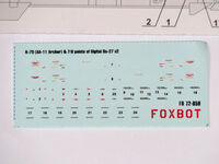 Soviet Missile R-73 AA-11 Archer 7/8 points of Digital Su-27 Stencils