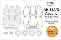 AH-64 / AH-64A Apache (HASEGAWA) - (Double sided) + wheels masks