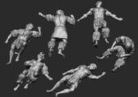 6 dead Zulus Regiment of married Warriors
