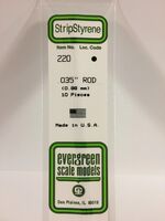 Polystyrene Rods 0,88 mm (35 cm) (1 pcs)