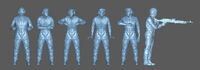 6 Challenger Tank Crew Full Figures - Image 1