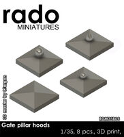 Gate Pillar Hoods (8 pcs)
