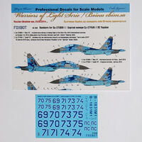 Numbers for Su-27UBM-1 Ukrainian Air Forces, digital camouflage