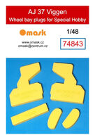AJ 37 Viggen Wheel Bay Plugs (For Special Hobby) - Image 1