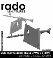 StuG III/IV Foldable Shield With MG 34 (RFM Kits)