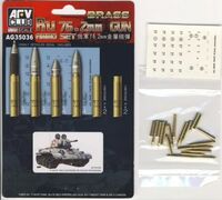 BRASS Ru 76.2mm Gun AMMO SET