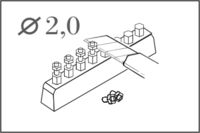 Bolt with hexagonal head 2,0 mm (44 pcs)