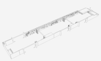 USS Nimitz (CVN-68) Hangar Detail Kit With Vehicles - 3D Printing (For Trumpeter)