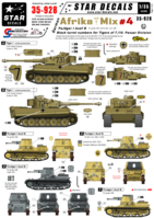 German Afrika Mix # 4. Pz-Jg 1 B and Black turret numbers for Tigers.