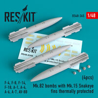 Mk.82 bomb with Mk.15 Snakeye fins thermally protected (4pcs)(F-4, F-8, F-14 F-18, A-1, A-4, A-6, A-7, AV-8B) - Image 1