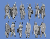 6 Celtic Warriors Walking - Image 1